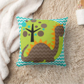 Bruin en Oranje Dragon Sierkussen (Deken)