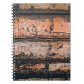 Bruin en oranje paneel notitieboek (Voorkant)