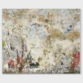 Bruin en rood behang cadeaupapier (Vlak)