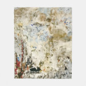 Bruin en rood behang fleece deken (Voorkant)