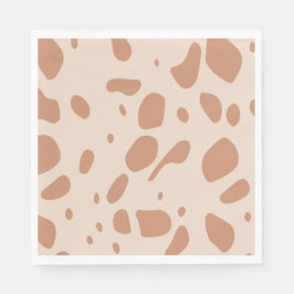 Bruin en roomvlekken servet