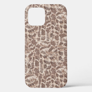 Bruin en Tan Snake Skin Hoesje-Mate iPhone Case
