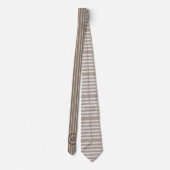Bruin en tapijten met monogram stropdas (Achterkant)