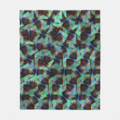 Bruin en wit cavia Abstract patroon, Fleece Deken (Voorkant)