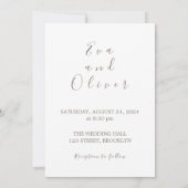 Bruin en Wit Minimalistische Document Textuur Uitn Kaart (Achterkant)