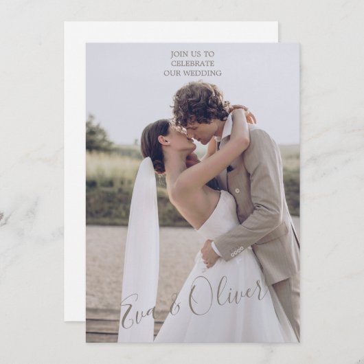 Bruin en Wit Minimalistische Document Textuur Uitn Kaart (Voorkant / Achterkant)