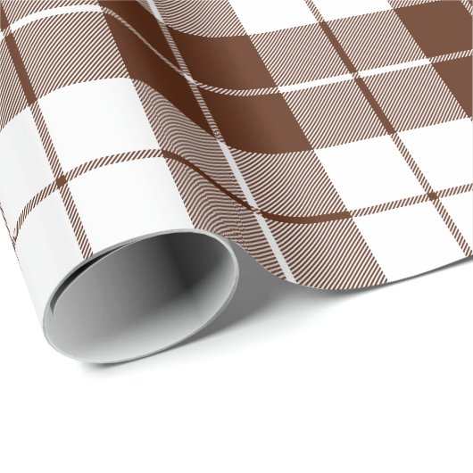 Bruin en wit speldenpatroon |Groot | Cadeaupapier (Rol Hoek)