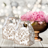 Bruin en wit Toile de Jouy Vrijgezellenfeest Bedankdoosjes