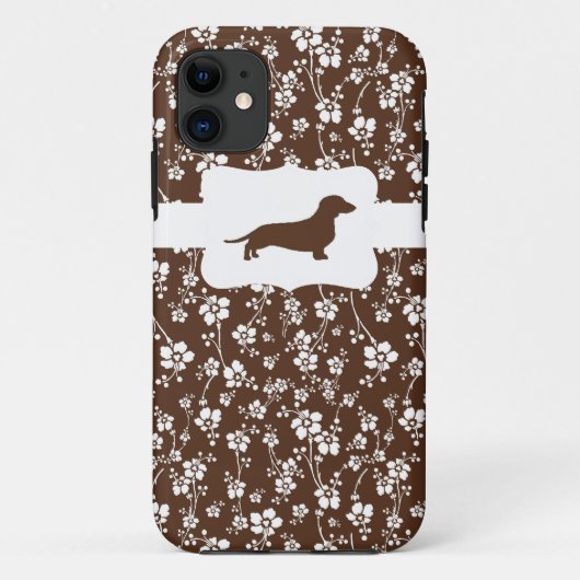 Bruin en without met Dachshund Case-Mate iPhone Case (Achterkant)