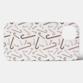 Bruin- en witkanaalpatroon Case-Mate iPhone case (Achterkant (horizontaal))