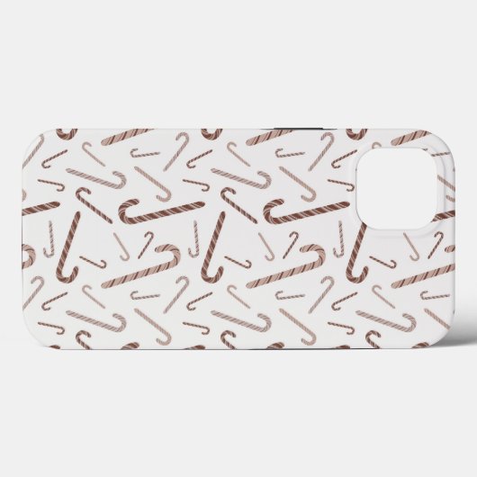 Bruin- en witkanaalpatroon Case-Mate iPhone case (Achterkant (horizontaal))