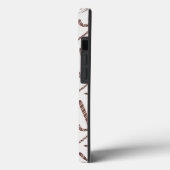 Bruin- en witkanaalpatroon Case-Mate iPhone case (Achterkant / Links)