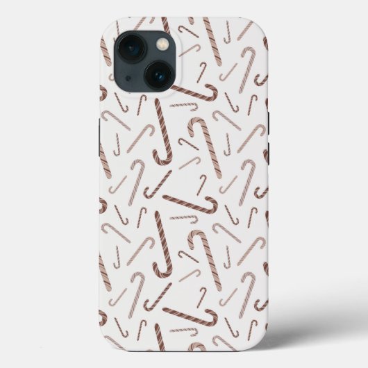 Bruin- en witkanaalpatroon Case-Mate iPhone case (Achterkant)