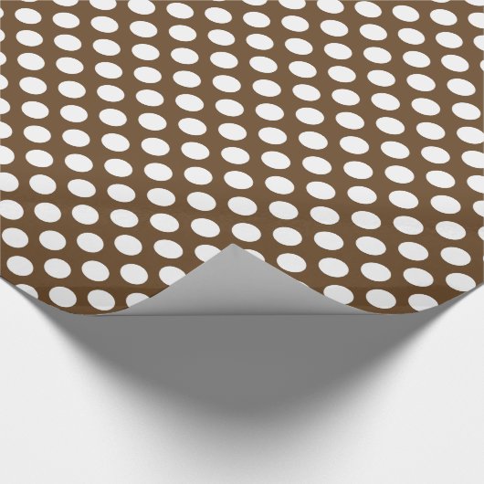 Bruin- en witwinkpunthantpatroon cadeaupapier (Hoek)