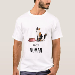 Bruin en Zwart Calico Kat T-shirt