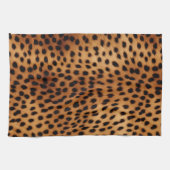 Bruin en Zwart Cheetah Dierenprint Theedoek (Horizontaal)