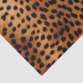 Bruin en Zwart Cheetah Dierenprint Tissuepapier (Detail)