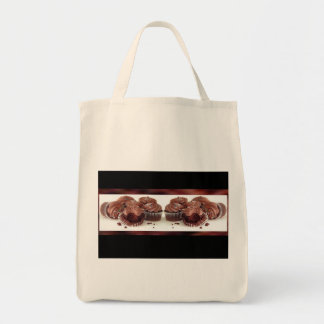 Bruin en zwart Cupcake Visitekaartje Matching Bag Tote Bag