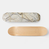 Bruin en zwart getextureerde kieuwsteen skateboard (Horizontaal)