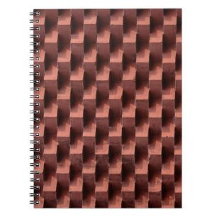Bruin en zwart houten bord notitieboek