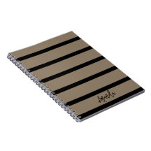 Bruin en zwart strepen patroon gepersonaliseerd