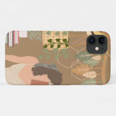 Bruin Esthetisch Vrouw Leesboek Case-Mate iPhone Case (Achterkant (horizontaal))
