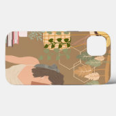 Bruin Esthetisch Vrouw Leesboek Case-Mate iPhone Case (Achterkant (horizontaal))