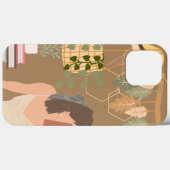 Bruin Esthetisch Vrouw Leesboek Case-Mate iPhone Case (Achterkant (horizontaal))