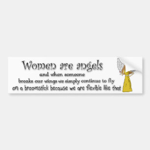 Bruin Eyed Brunette Vrouwen zijn Angels Bumpersticker