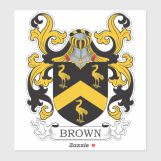 Bruin Familiekruid Sticker