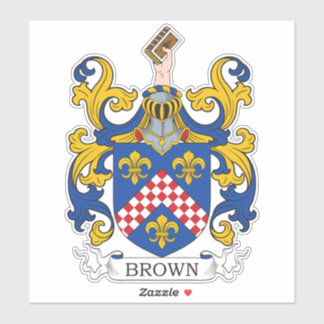 Bruin Familiekruid Sticker