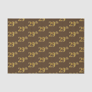 Bruin, Faux Gold 29th (negenentwintig) event Tissuepapier
