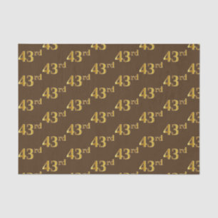 Bruin, Faux Gold 43e (43e) gebeurtenis Tissuepapier