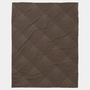 Bruin Faux Leather Quilt Pattern  uiterlijk Fleece Deken
