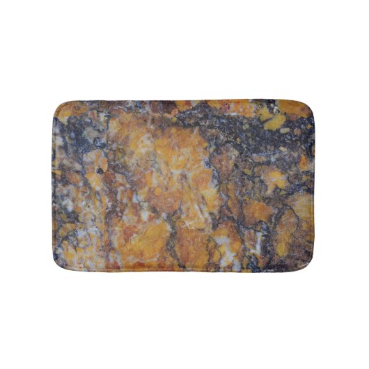 Bruin faux Marble Stone Badmat (Voorkant)
