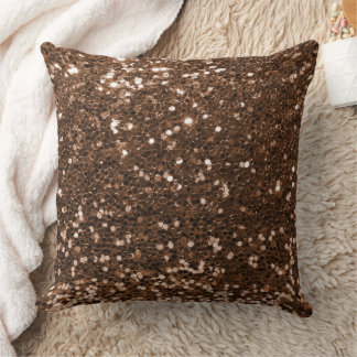 Bruin Faux Sequin Glitter Sierkussen
