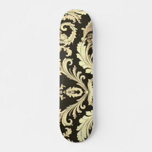 Bruin Fleur Antiek Skateboard
