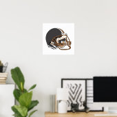 Bruin Football Helmet Poster (Thuiskantoor)