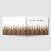 Bruin Forest Range Woodland bruiloft Gastenboek (Volledig)