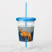 Bruin Fox Acryl Drinkbeker (Voorkant)