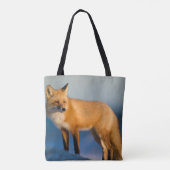 Bruin Fox Canvas tas (Achterkant)