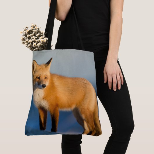 Bruin Fox Canvas tas (Dichtbij)