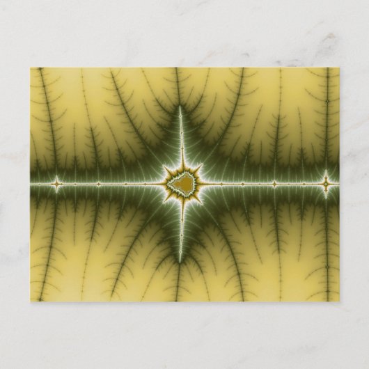 Bruin - fractaal Briefkaart (Voorkant)