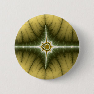 Bruin - Fractal Ronde Button 5,7 Cm