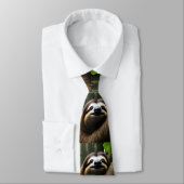 Bruin Fuzzy Sloth, Stropdas (Gebonden)