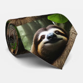 Bruin Fuzzy Sloth, Stropdas (Opgerold)