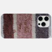 bruin gebreide strepen,  stijlvol ontwerp Case-Mate iPhone case (Achterkant (horizontaal))