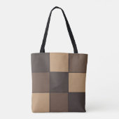 Bruin gecontroleerd draagtas (Achterkant)