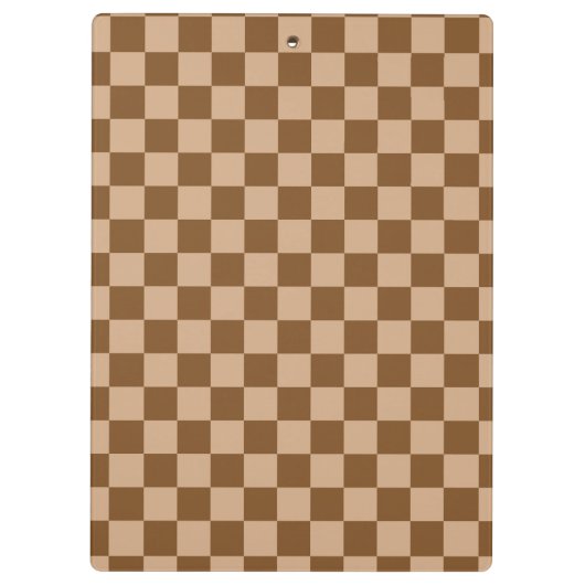 Bruin gecontroleerd klembord (Achterkant)