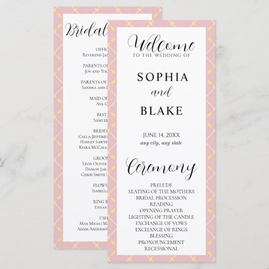 Bruin, Geel en Wit-witbruiloft (Voorkant / Achterkant)